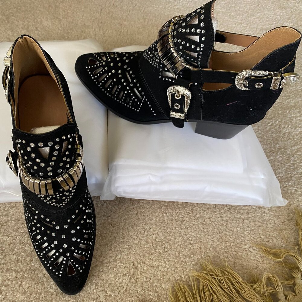 Brand New Rhinestone Booties